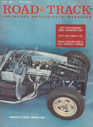 ROAD & TRACK 1959 JULY - DEVIN SUPER SPORT, SCARAB